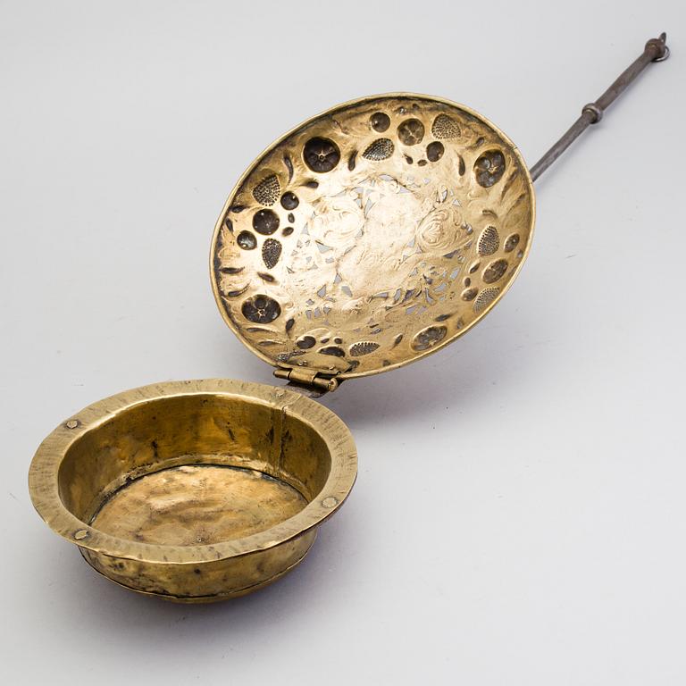 SÄNGVÄRMARE, mässing, 1700-tal.