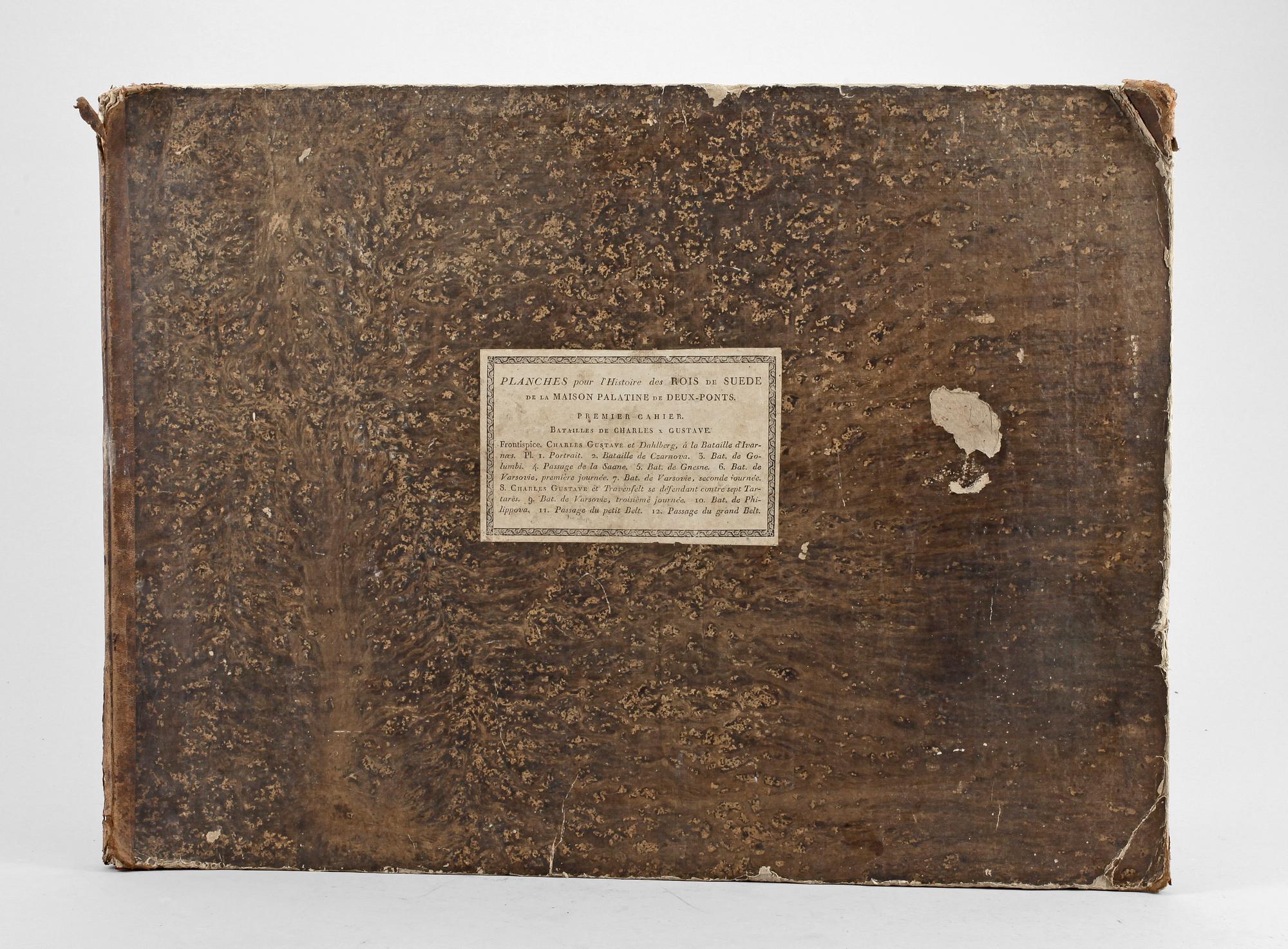 BOK, "Batailles de Charles X Gustave Roi de Suede...", A.F. Skjöldebrand, Stockholm, 1806.