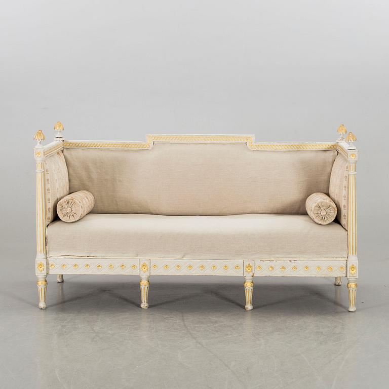 A late Gustavian sofa beginning of the 19th century.