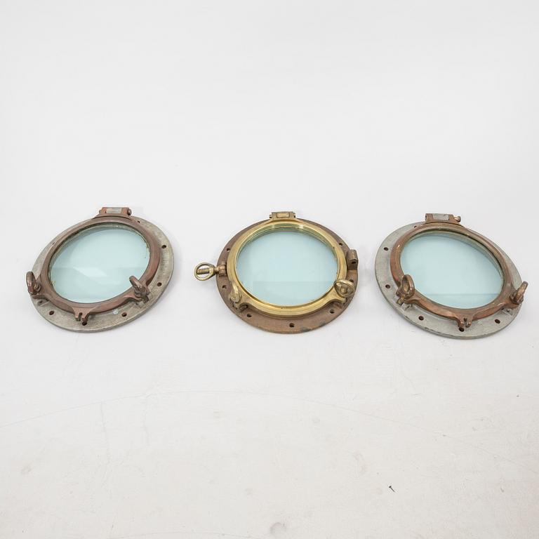 Fartygsventiler 3 st troligen England 1900-tal.