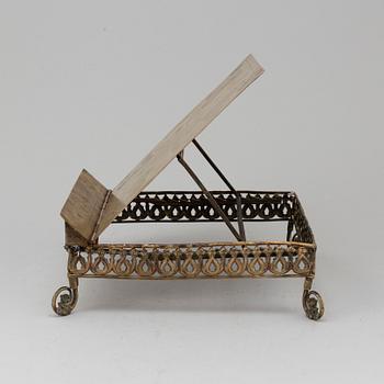 BOKSTÄLL, mässing, 1800-tal.