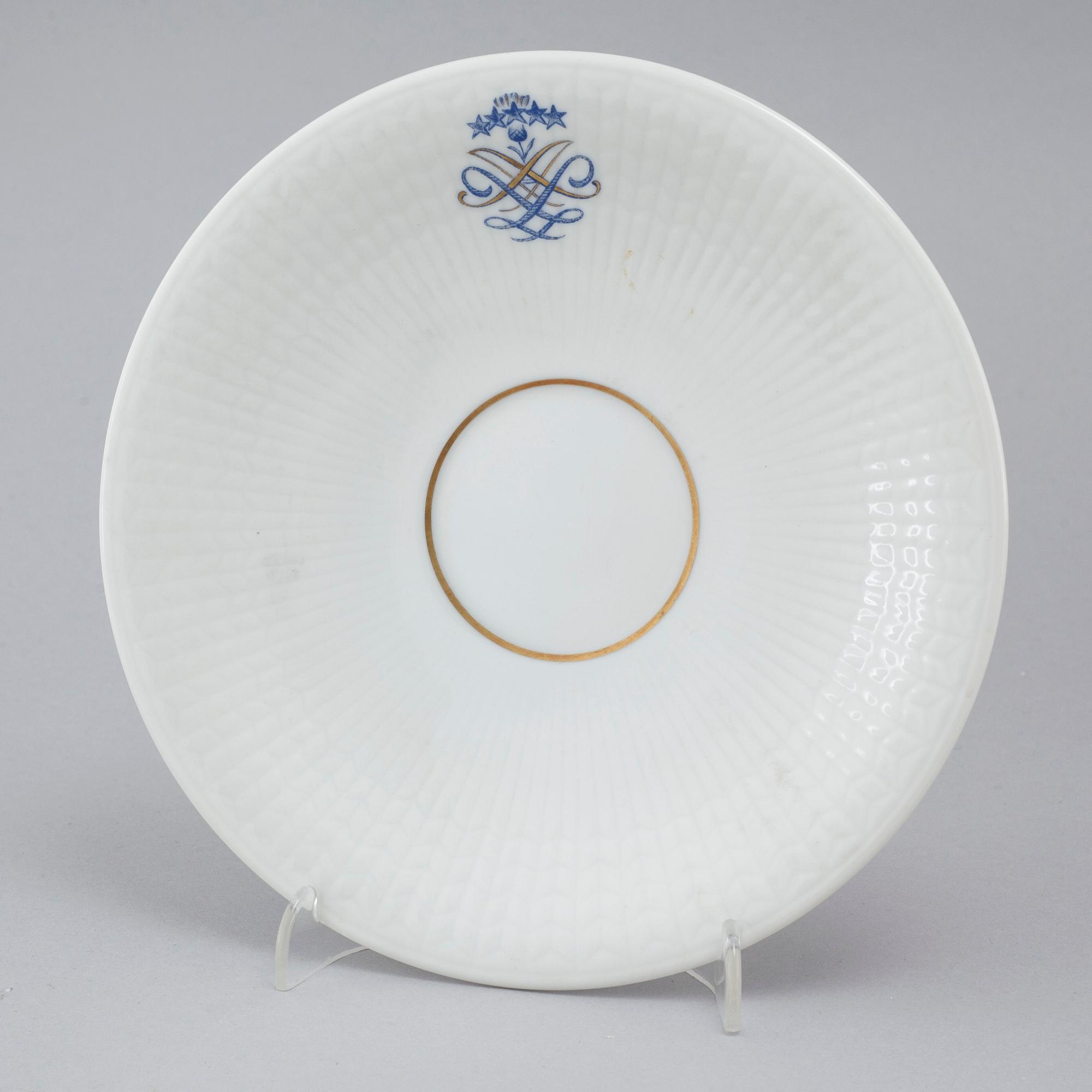 SERVIS, 119 delar, "Swedish Grace" med monogram, porslin, Rörstrand, 1900-tal.