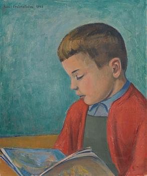 Eva Cederström, oil on canvas, signed and dated 1948.