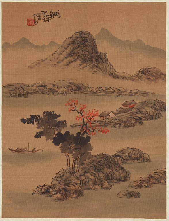 A Chinese painting by unidetified artist, circa 1900.