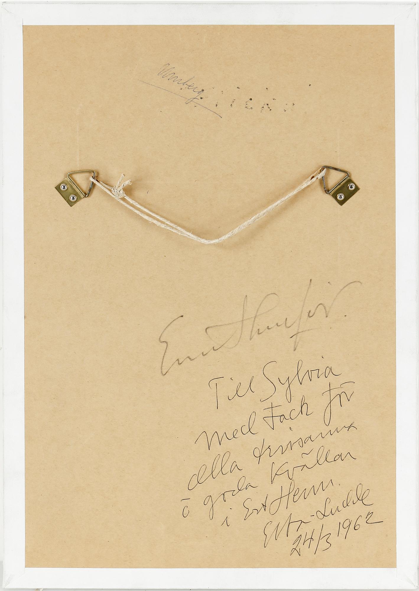EVERT LUNDQUIST, olja på duk, signerad E.L.