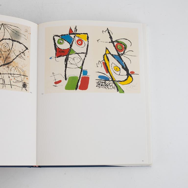 Books, 4 pcs, "Miró graveur", Daniel Lelong Editeur, 1928-83.