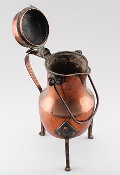 KAFFEKOKARE, koppar, 1700-tal.