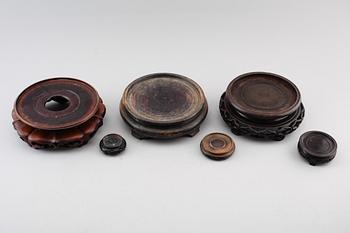 TRÄSTÄLL, 6 st, trä, Kina, 1800-/1900-tal.