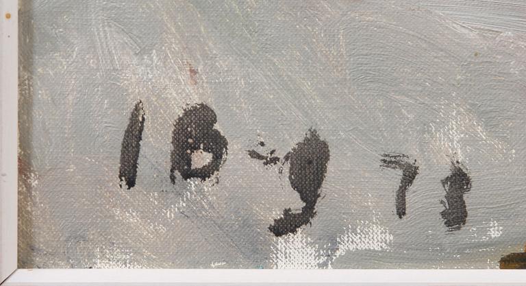 IWAN BROBERG, olja på duk, sign. o dat. 1973.