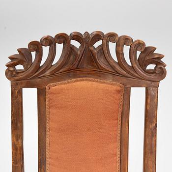 A Swedish Baroque open armchair, circa 1700.