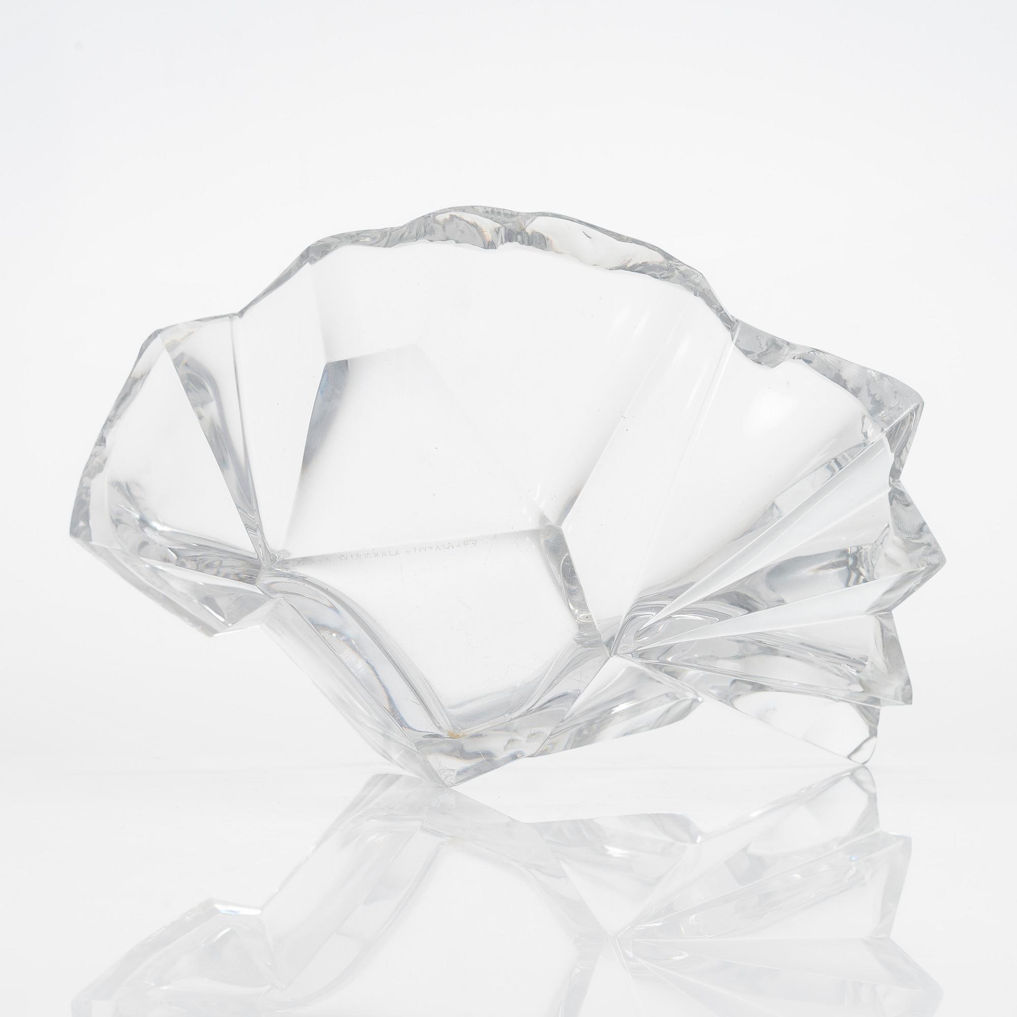 Tapio Wirkkala, Skål, "Jäänsärö", signerad Tapio Wirkkala.