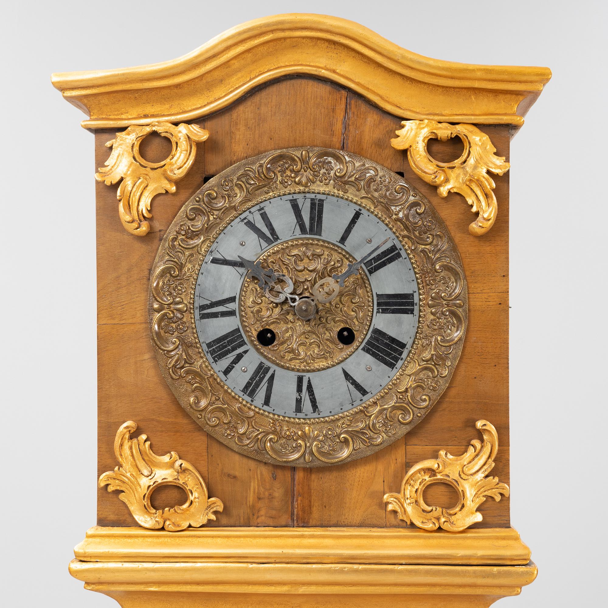 A longcase clock, Germany, 18th/19th Century.