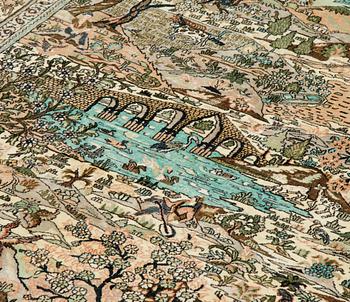 A carpet, oriental silk, ca 177 x 123 cm.