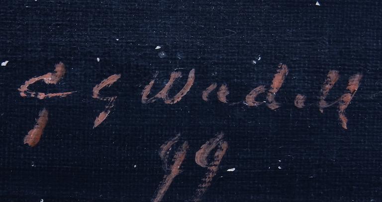 WADELL, CARL GABRIEL, olja på duk, sign o dat 99.