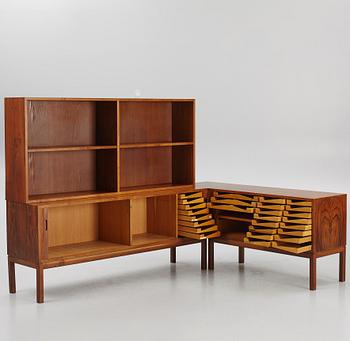 Sideboard, three pieces, 1960's/70's.