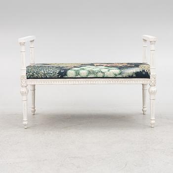 A Gustavian style bench, 20th century.