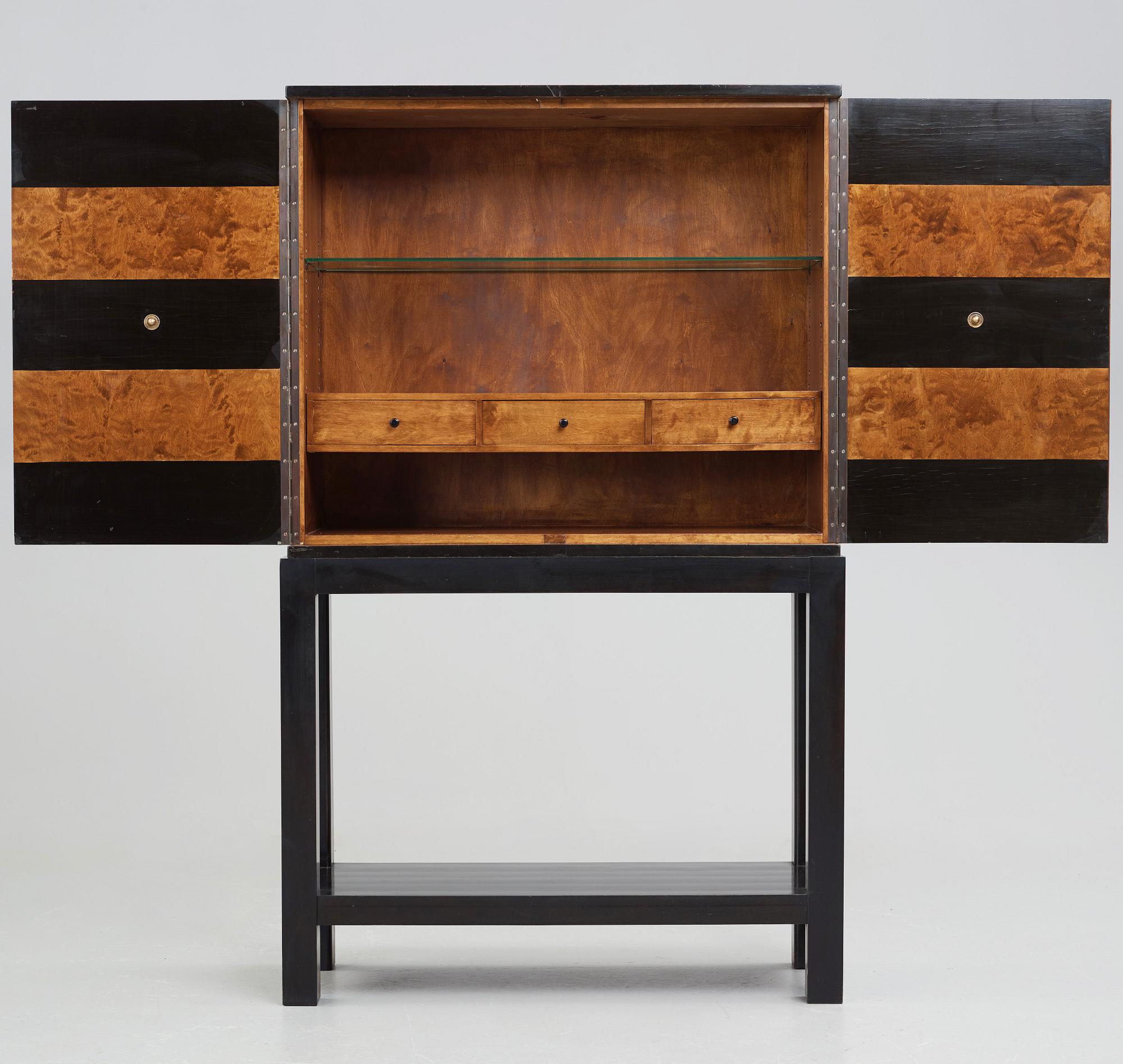 Otto Schulz, a pair of Swedish Grace cabinets for Boet, Gothenburg 1930's.