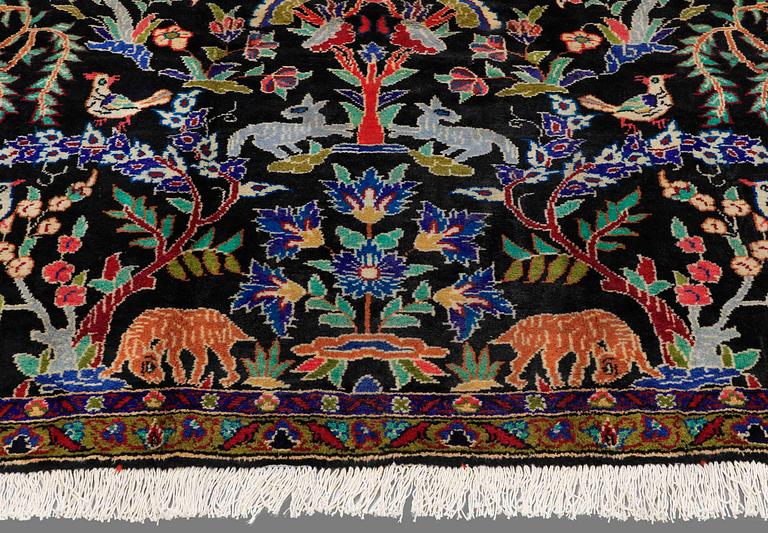 a Figural Fariden carpet (Esfahan area) 307 x 185 cm.