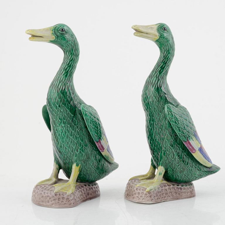 A group of eight Chinese porcelain figures, modern manufacturing.