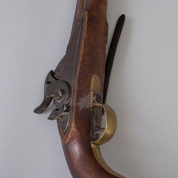 A Swedish Percussion pistol 1854 Navy pattern, Husqvarna Gevärsfaktori.