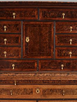 A Swedish late Baroque alder root cabinet.