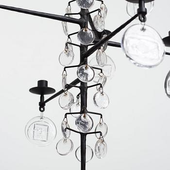 Erik Höglund, a twelve lights chandelier, Boda, Sweden ca 1960.