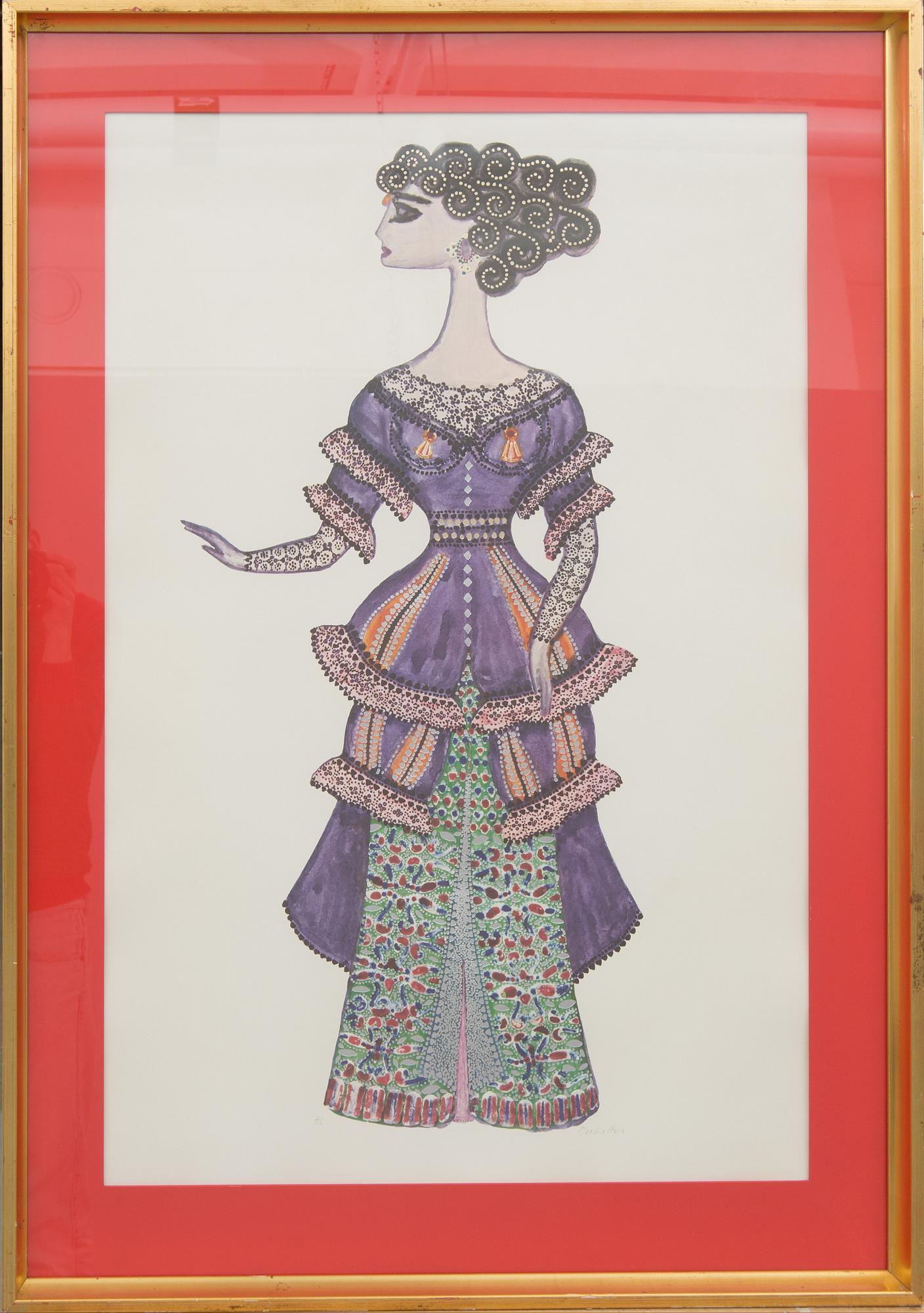 MAX WALTER SVANBERG, färgoffset med guldprägling, signerad.