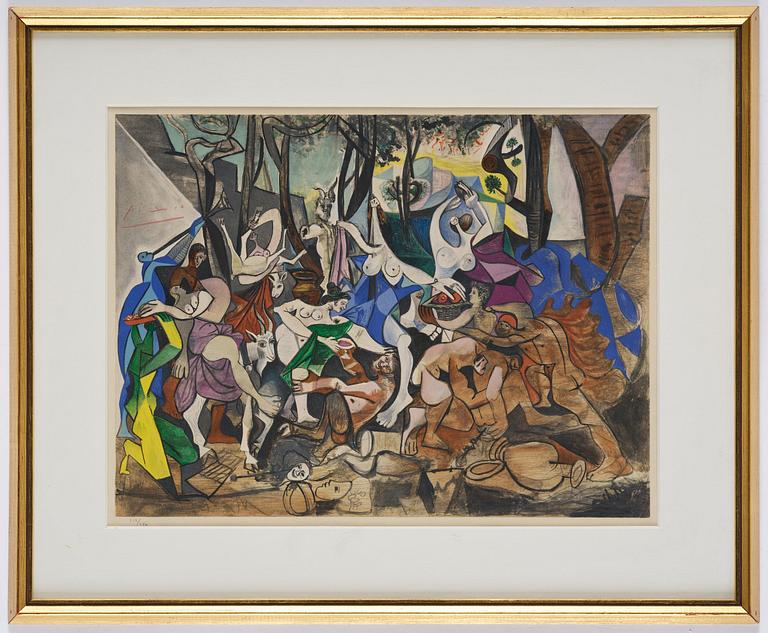 Pablo Picasso, after, "La Bacchanale", from: "Dans l'Atelier de Picasso".