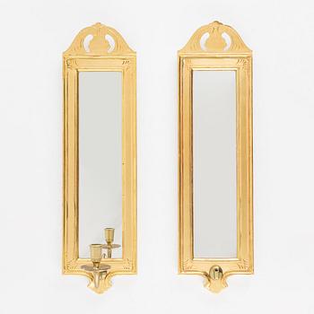 A Pair of Mirror Sconces, 'Regnaholm', from IKEA's 18th-Century series.