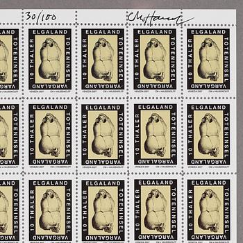 Carl Michael von Hausswolff, Stamps Elga Vargaland, Venice.