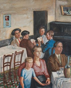 Arvid Fougstedt, "På restaurant Ballerini, Pietrasanta".