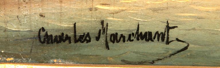 Charles Marchand oil on canvas, signed.