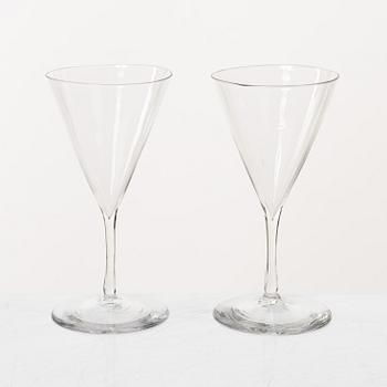 Fortified wine glasses, 12 pcs, 19th century.