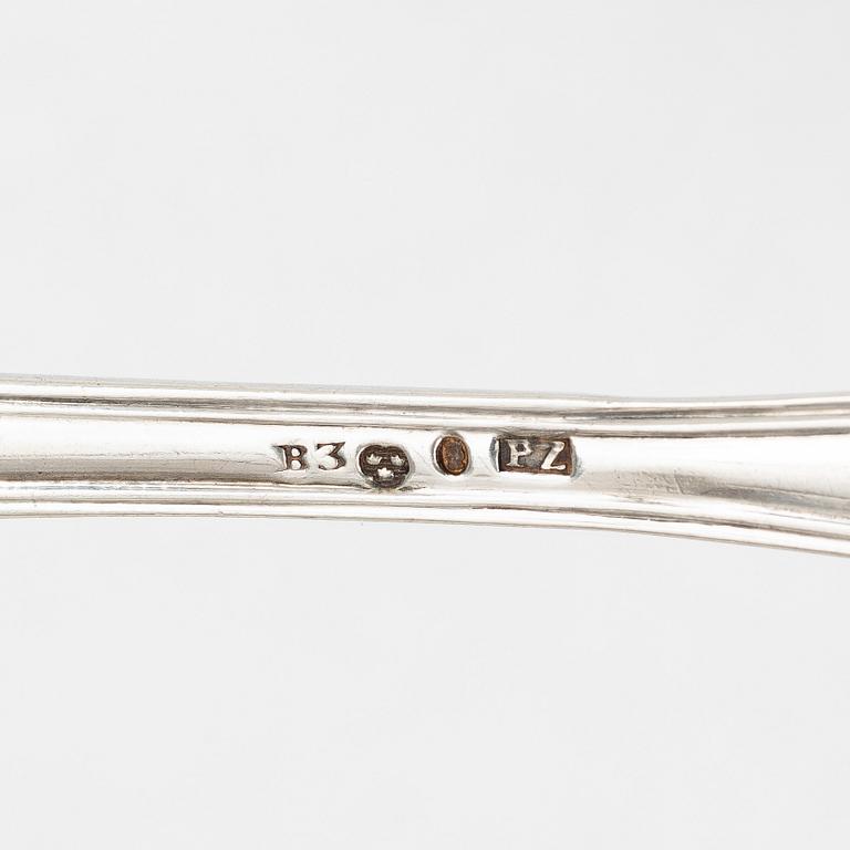 Pehr Zethelius, Forks, 6 pcs, silver, Stockholm 1808.