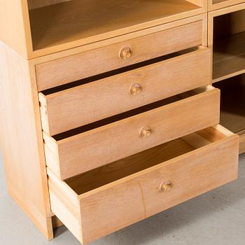 BØRGE MOGENSEN, bokhyllesystem "Öresund" sju sektioner, för karl Andersson och söner Huskvarna 1900-talets andra hälft.