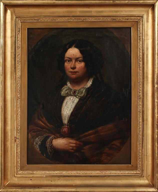 OKÄND KONSTNÄR, olja på duk, empire, 1800-talets första hälft.