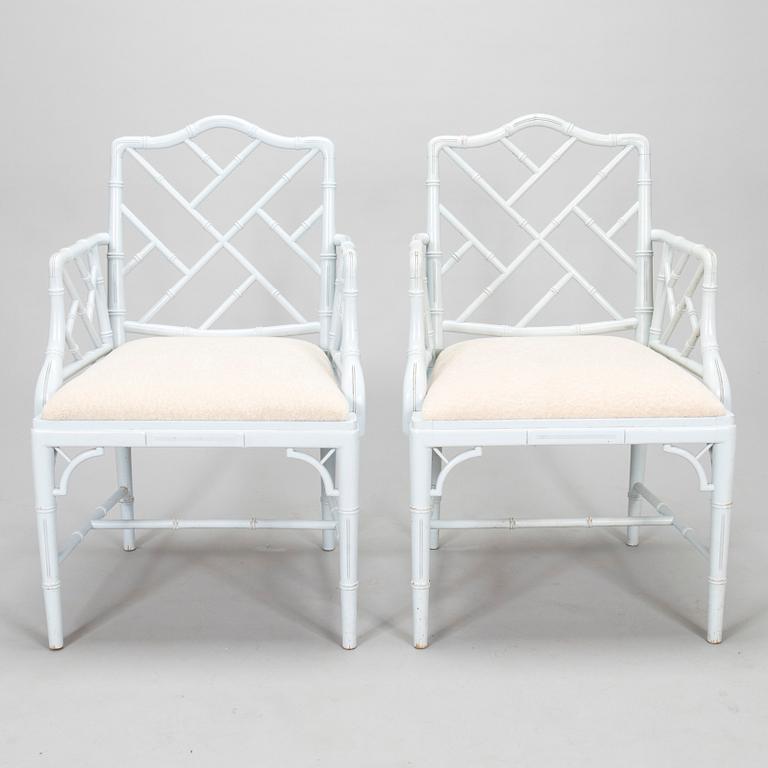 Karmstolar, ett par, Miranda of Sweden, sent 1900-tal.