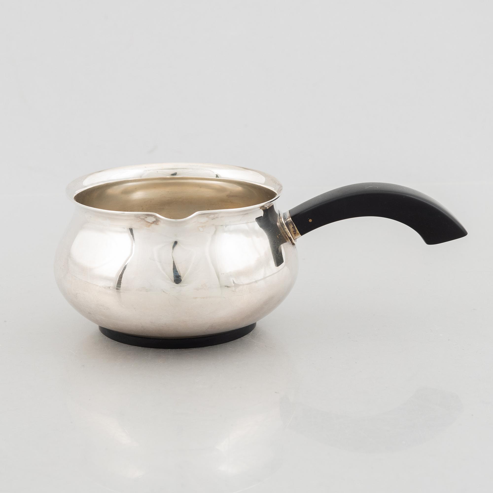 A Danish Silver Sauce Pan, mark of AF Rasmussen, Aarhus, around the mid-20th Century.