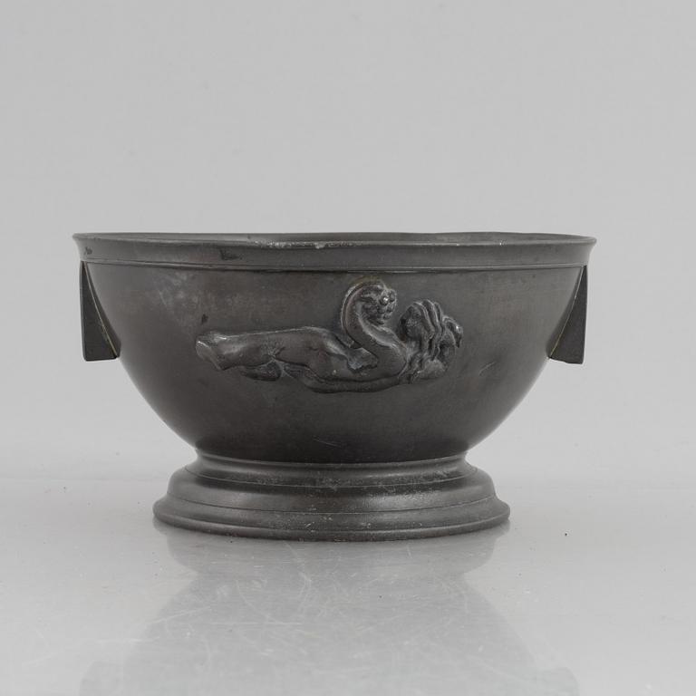 Anna Petrus & Estrid Ericsson, a model 326b pewter bowl, Firma Svenskt Tenn, Sweden, 1927.