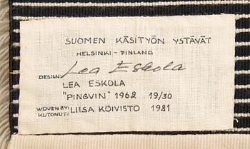 Lea Eskola, A Finnish long pile ryijy rug, for Friends of Finnish Handicraft. Circa 190 x 125 cm.