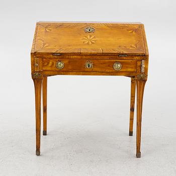 A Gustavian child's secretary desk, late 18th century.