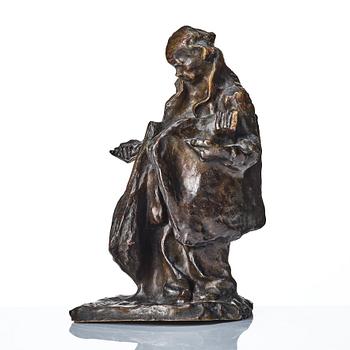 Carl Milles, sculpture, bronze, signed.