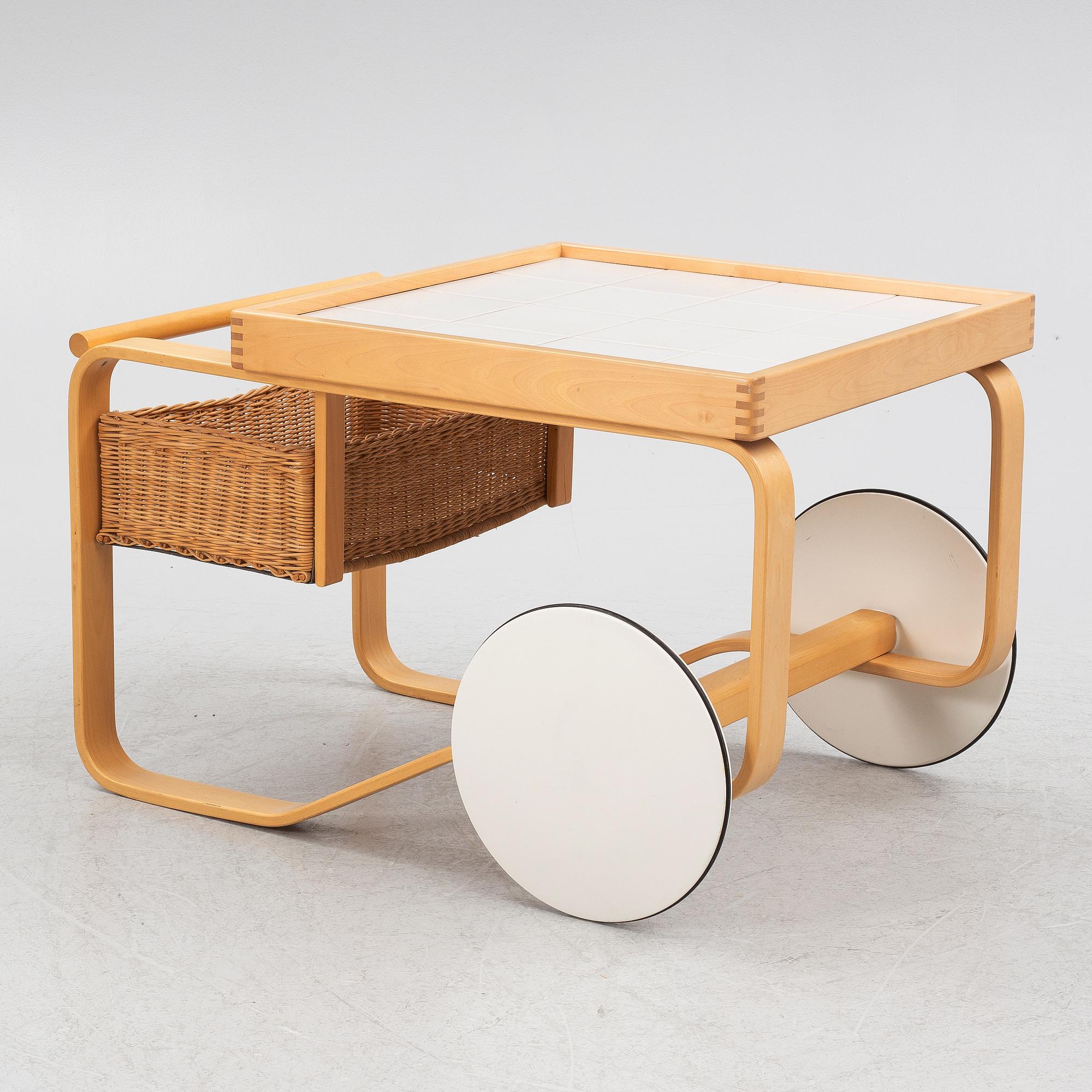 Alvar Aalto, serving trolley, model 900, Artek, Finland.