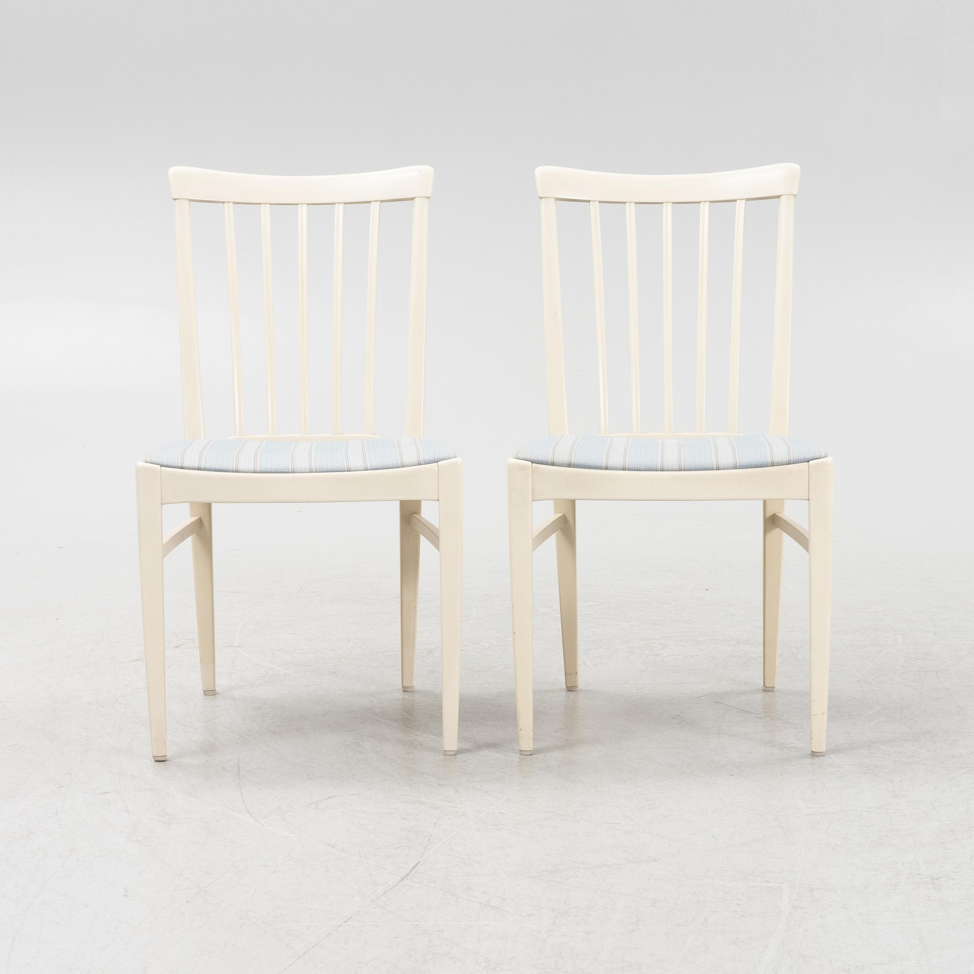 Carl Malmsten, matbord och stolar, 4 st, "Herrgården", Bodafors.