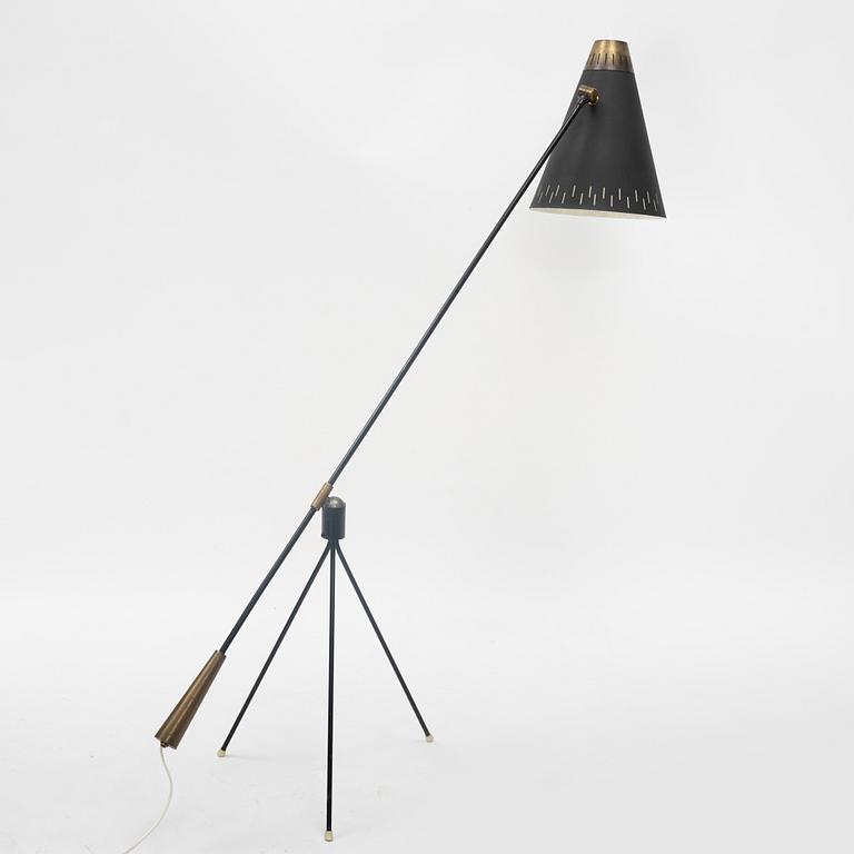 Gilbert Watrous, golvlampa, Heifetz Mfg. Co, sannolikt licenstillverkad av Bergboms, Sverige, 1950-tal.