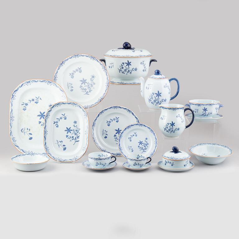 A 40 piece porcelain coffee and dinner service, 'East indies', Rörstrand, Sweden.
