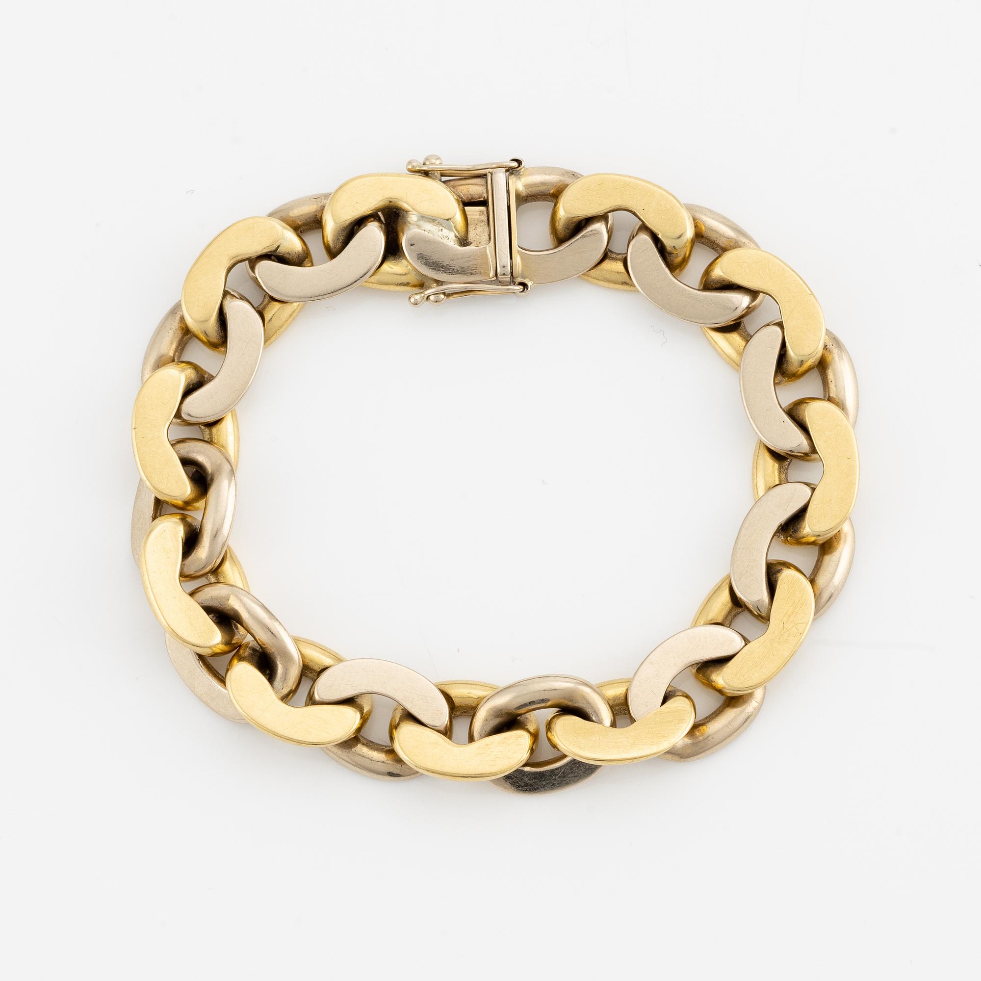Bracelet 18K gold, two-tone.