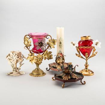 Five mid 20th century candle sticks from Italy.