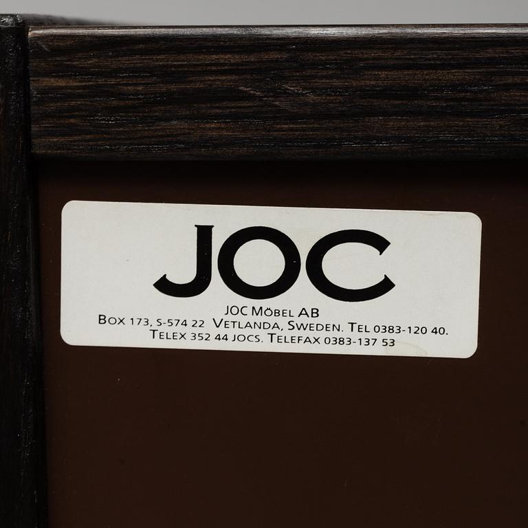 A pair of archive cabinets, JOC Möbel AB Vetlanda, late 20th century. Signed with labels.