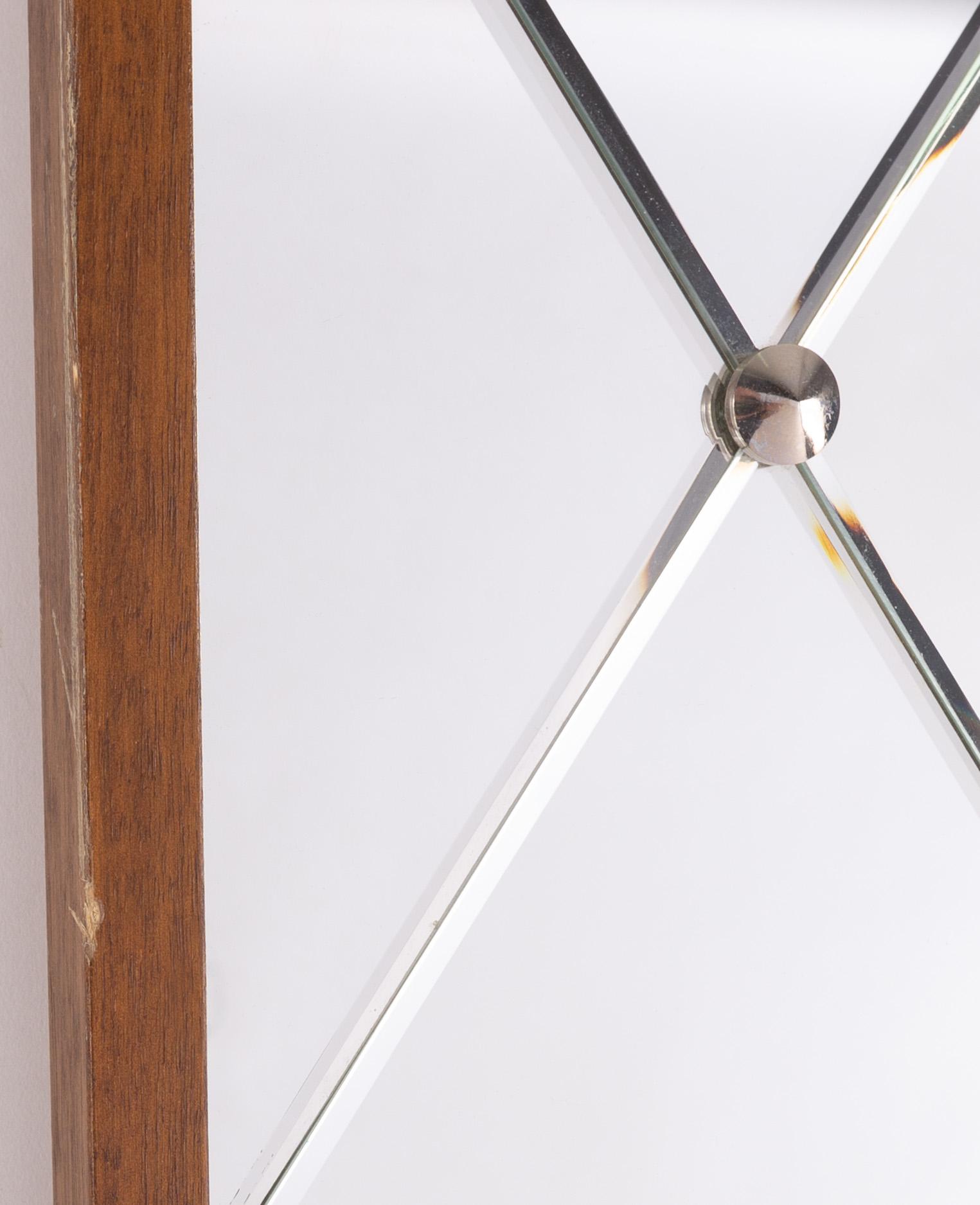A mid 20th century mirror, AB Glas & Trä, Hovmantorp.